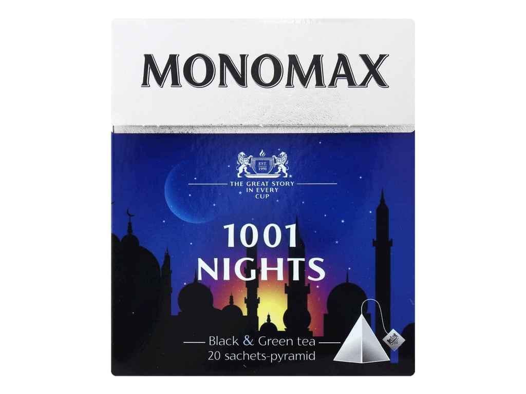 Чай пакетований чорний+зелений Мономах 1001 Nights 20 пакетиків (845679)