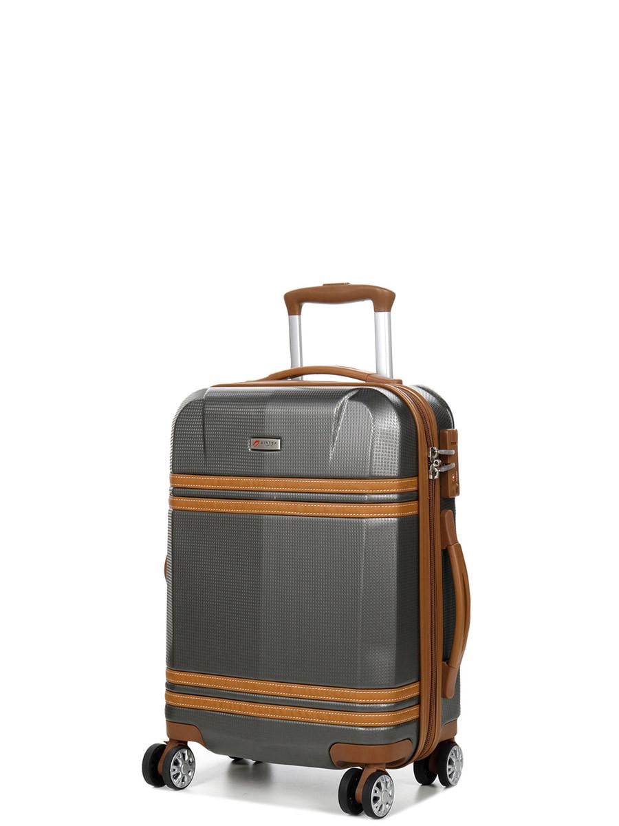 Чемодан Airtex 949 дорожный малый под ручную кладь поликарбонат 33 л 52x35x20 см Темно-серый