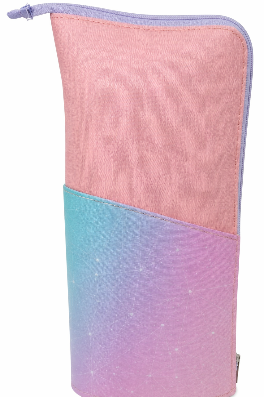 Пенал-подставка школьный Live in Style полиэстер 21,5x9x3 см Розовый