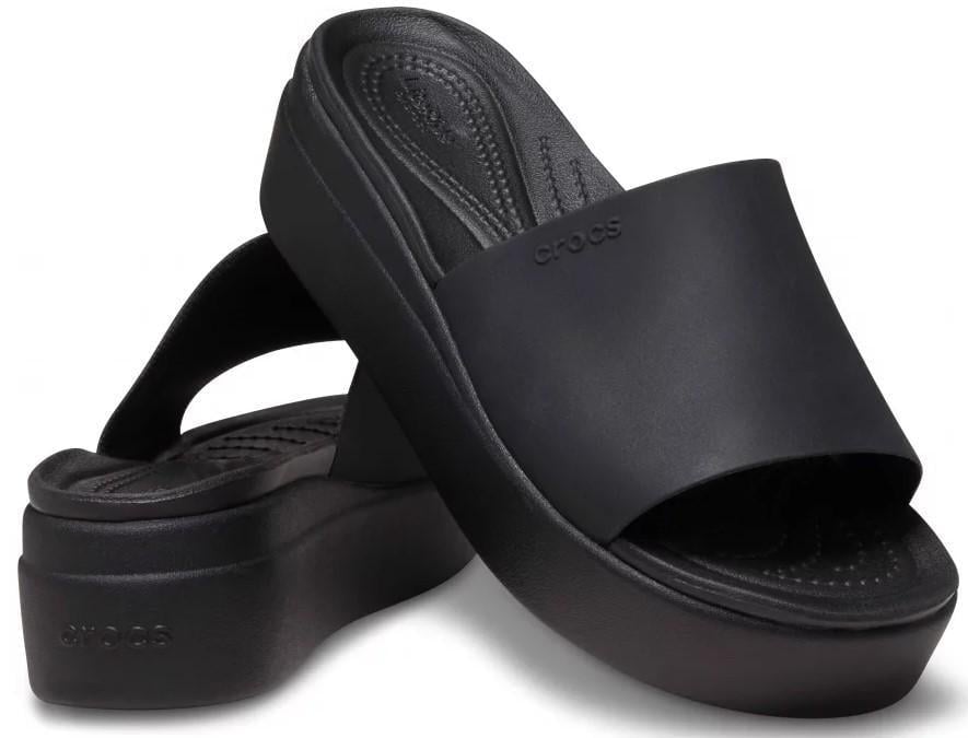 Шльопанці жіночі для пляжу Crocs Brooklyn Slide Black р. 36-37 Чорний (23969)