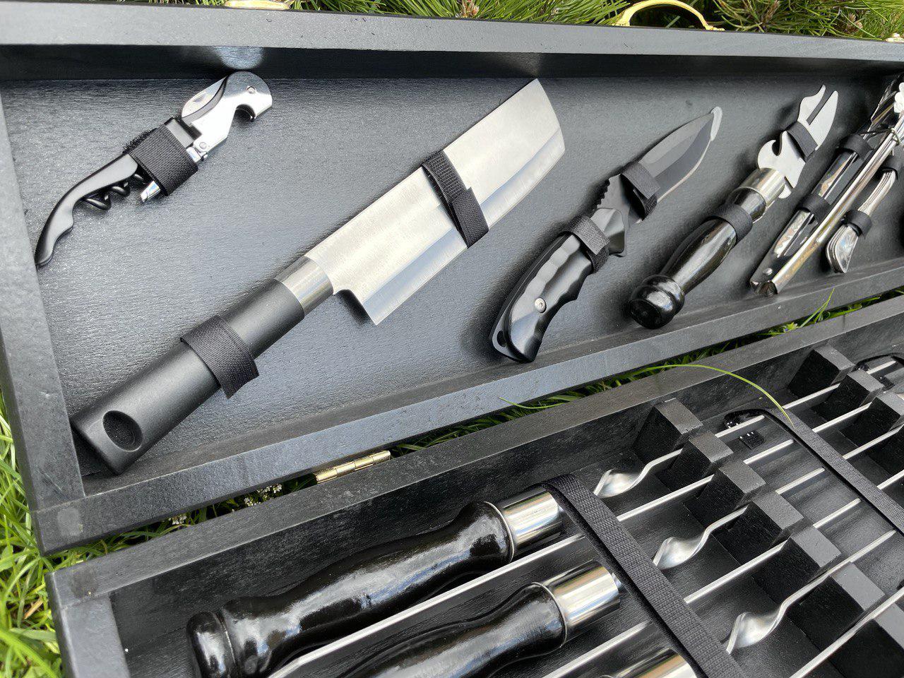 Набор шампуров в кейсе Пикник 17 S1 - фото 5