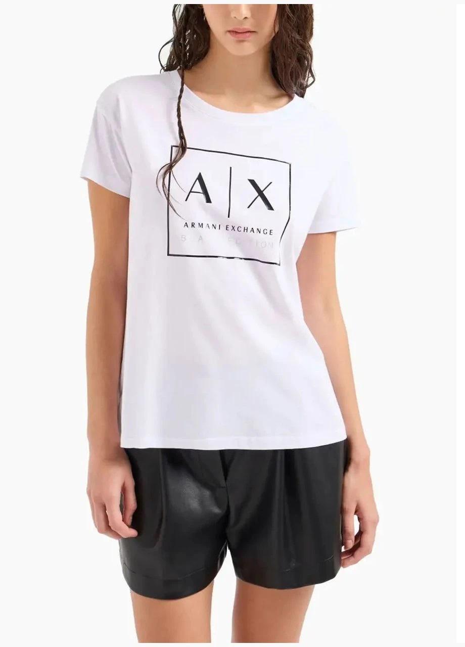 Футболка женская Armani exchange L White Edition (6018WT)