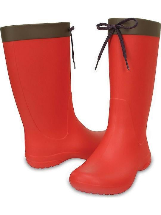 Чоботи жіночі гумові Crocs Womens Freesail Rain Boot Flame р. 42-43 Червоний (9522) Чоботи жіночі гумові Crocs Womens Freesail Rain Boot Flame р. 42-43 Червоний (9522)