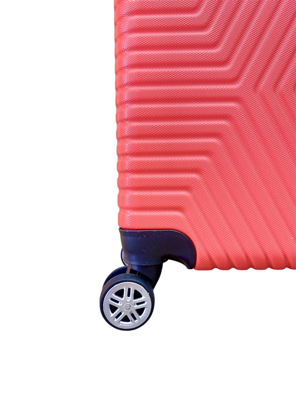 Чемодан Polo ПК022-S поликарбонат на 4-х двойных колесах маленький S 50 л Персиковый - фото 2