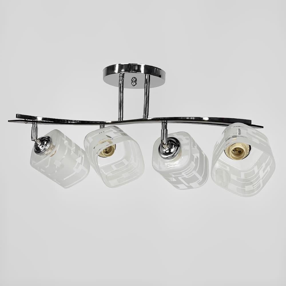 Люстра стельова Light House LNF-17476/4 CR з поворотним плафоном Хром
