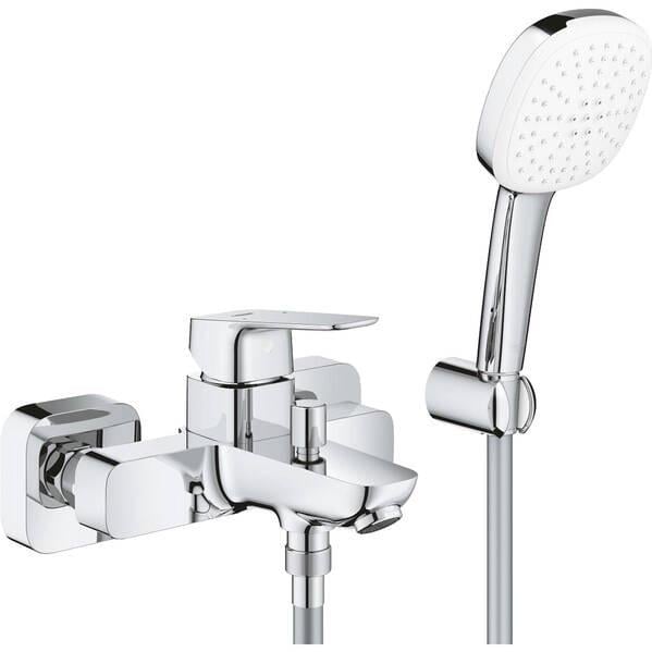 Змішувач для ванни Grohe Cubeo 1018140000 з душовим набором Хром