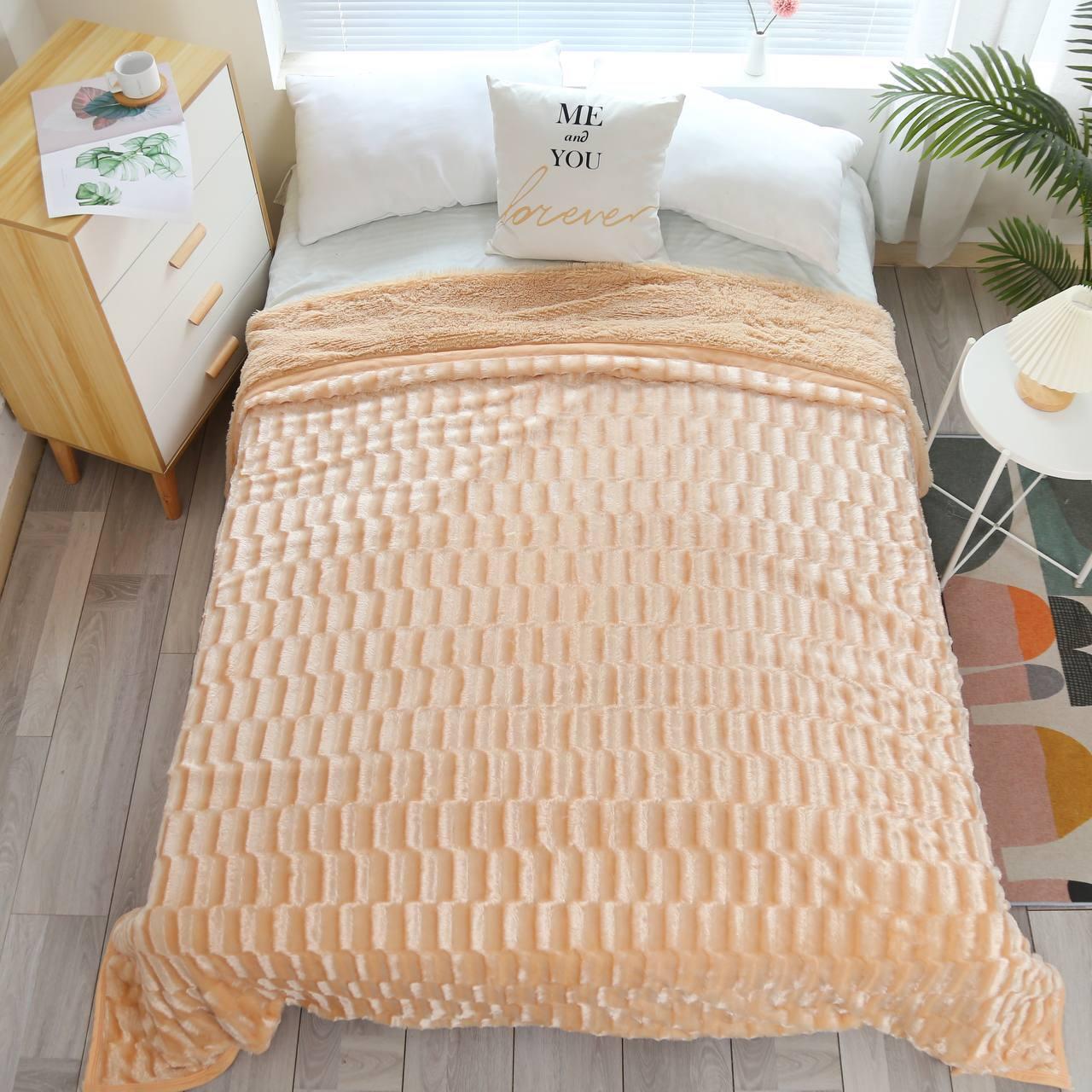 Плед трава 220х240 см Бежевый (Д-am-norka-003) - фото 1 Плед трава 220х240 см Бежевый (Д-am-norka-003) - фото 1