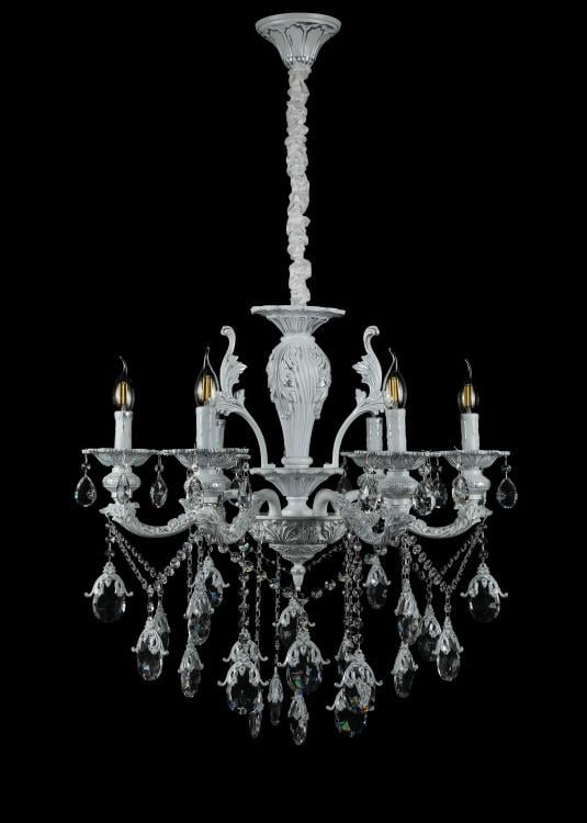 Люстра свеча Ray L77515M/6 WT+SL (IR007000)