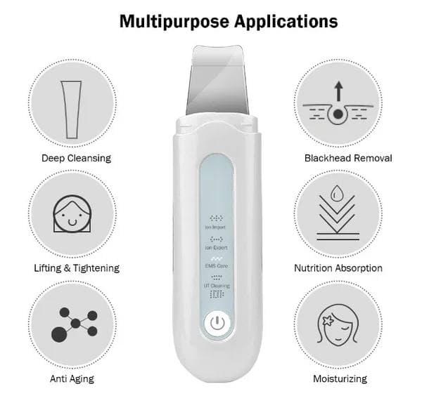 Скрабер ультразвуковой портативный Ultrasonic Ion Cleaner Белый (Q/YXKJ010-2020) - фото 3