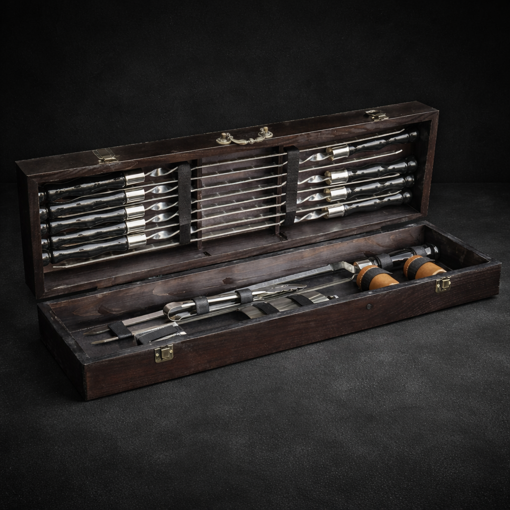 Подарочный набор шампуров Jooki Козак Черный (10209)