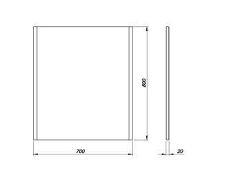 Дзеркало настінне Colombo ЛОТОС F14307001 - фото 2 Дзеркало настінне Colombo ЛОТОС F14307001 - фото 2