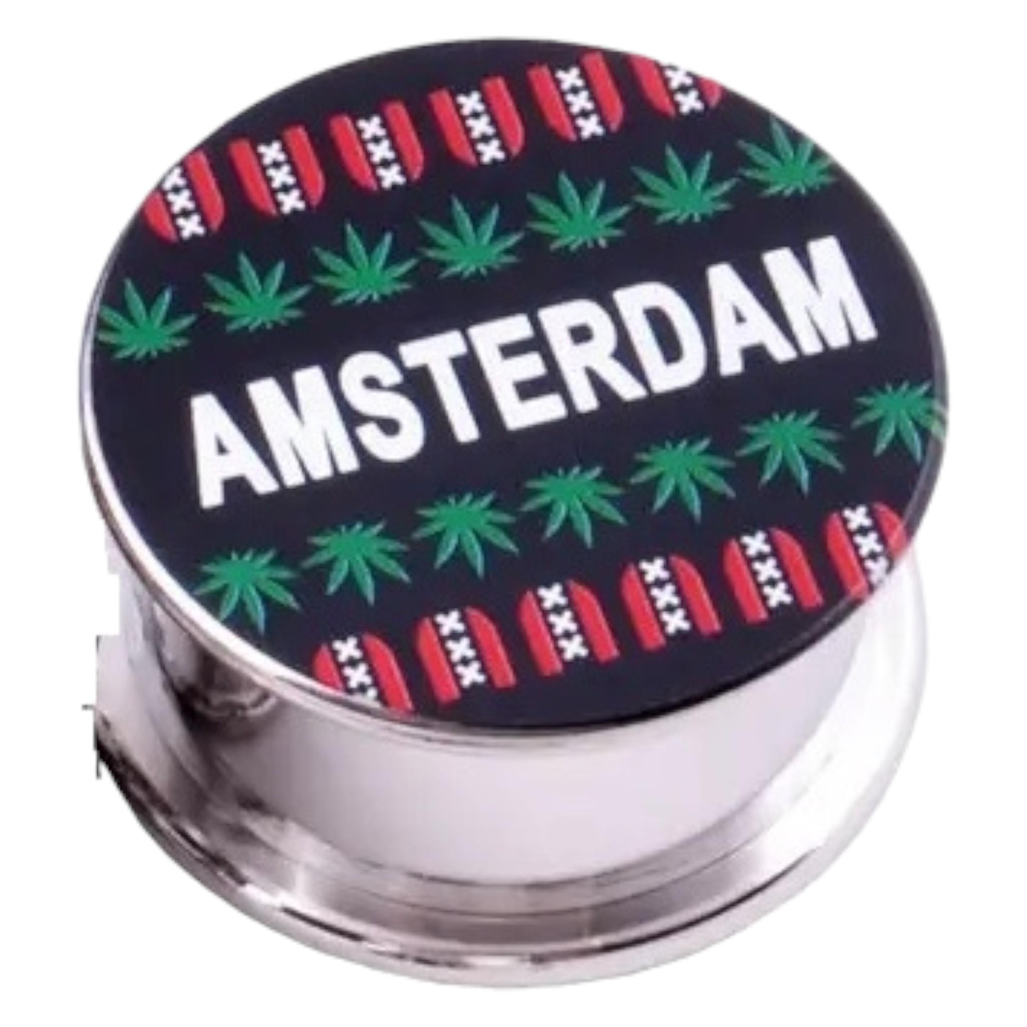 Гриндер Grinder Amsterdam для измельчения табака и специй Black/Green