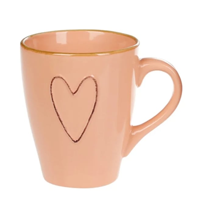 Чашка керамическая Flora Сердце 0,34 л (31740)