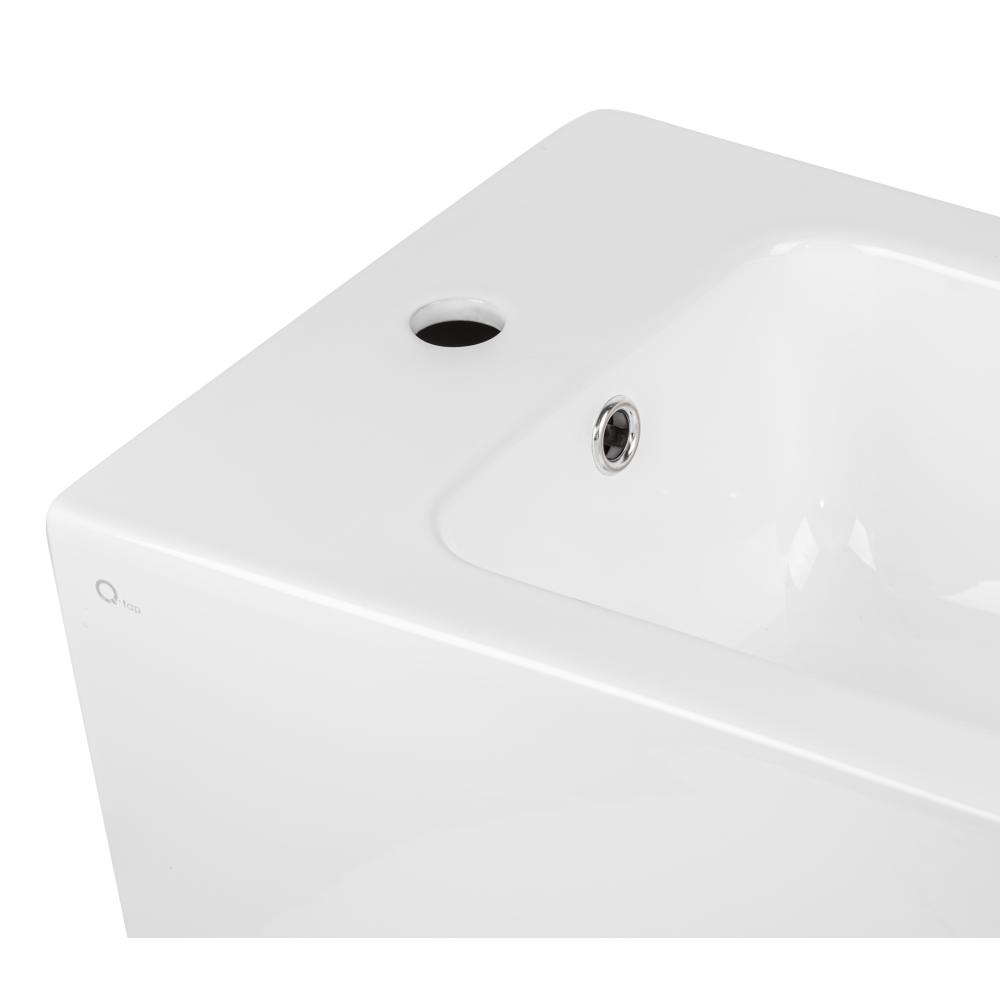 Биде напольное Qtap Crow 545х360х410 мм White (QT05443370W) - фото 5