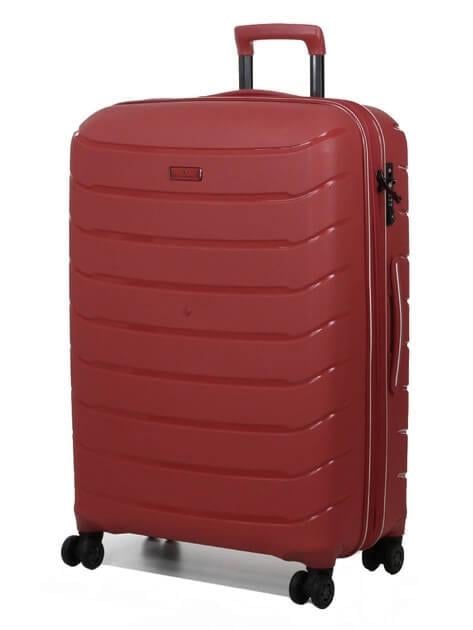 Валіза маленька поліпропілен Snowball 61303 36 л S 57х38х21 см Бордовий