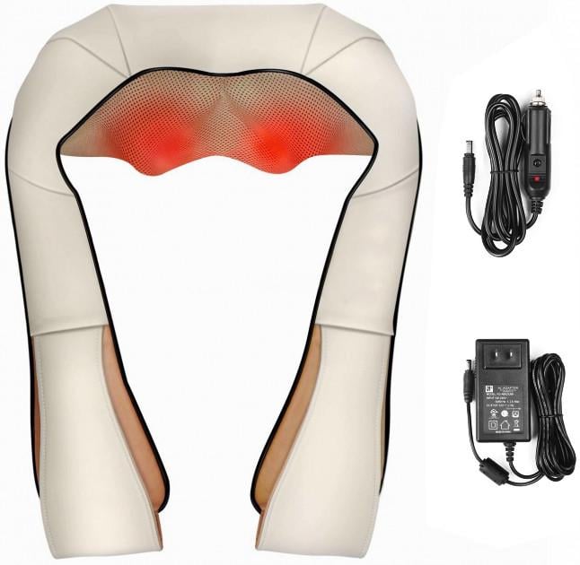 Масажер для шиї і плечей Massager of Neck Kneading 2 12V 24W роликовий з функцією обігріву (1167927529)