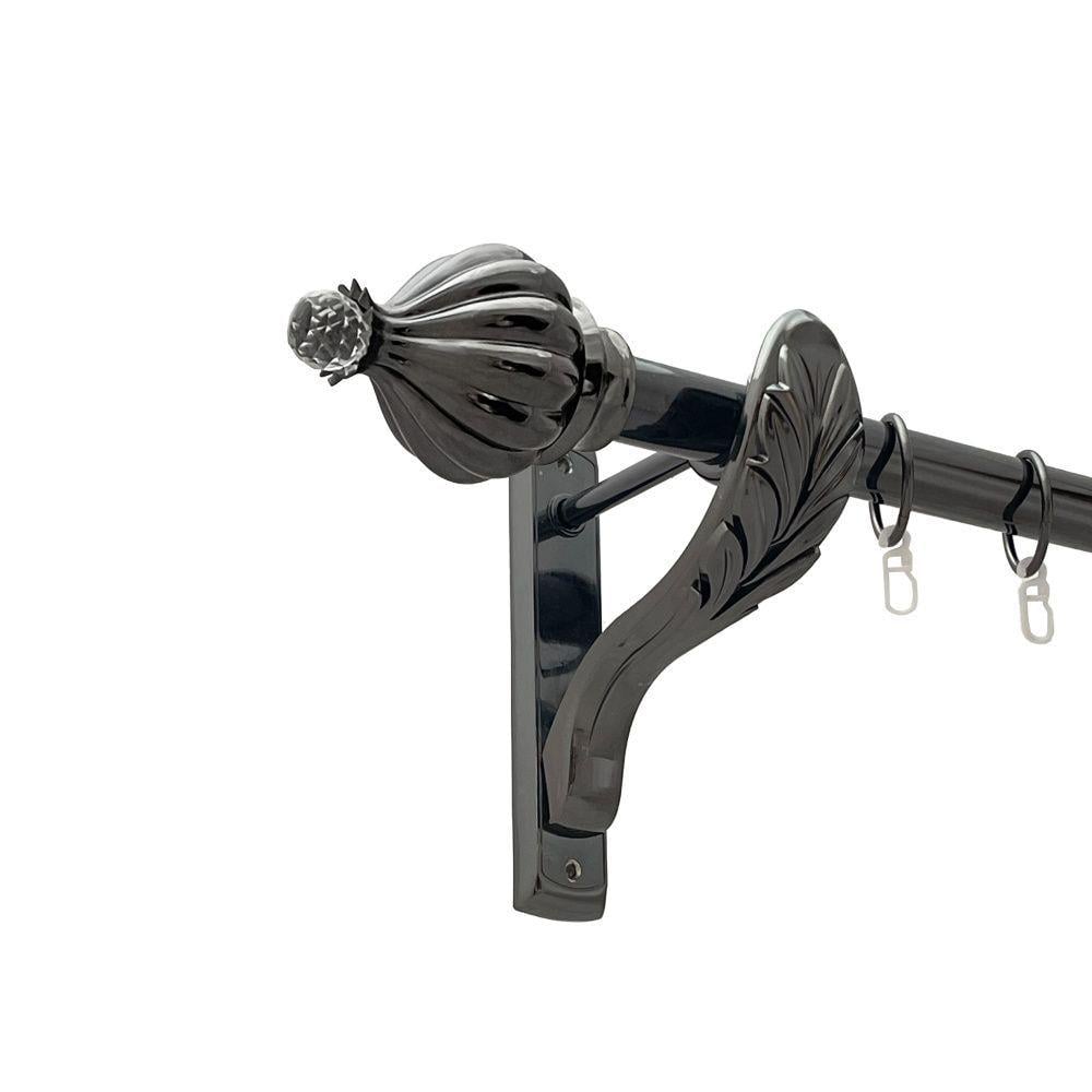 Карниз Orvit Таджа-Кристал металевий однорядний ретро гладка труба кільце металеве 25 мм 240 см Онікс (00-00021469) - фото 1 Карниз Orvit Таджа-Кристал металевий однорядний ретро гладка труба кільце металеве 25 мм 240 см Онікс (00-00021469) - фото 1