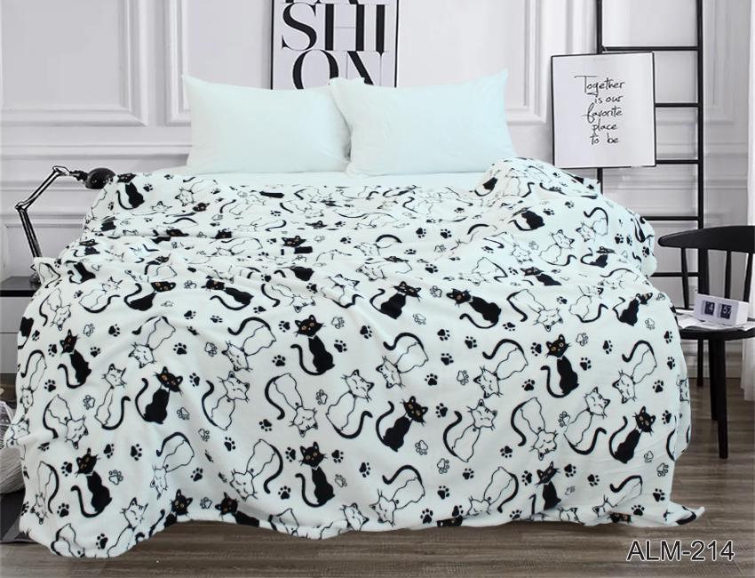 Плед велсофт микрофибра 200х220 см (ALM-214)