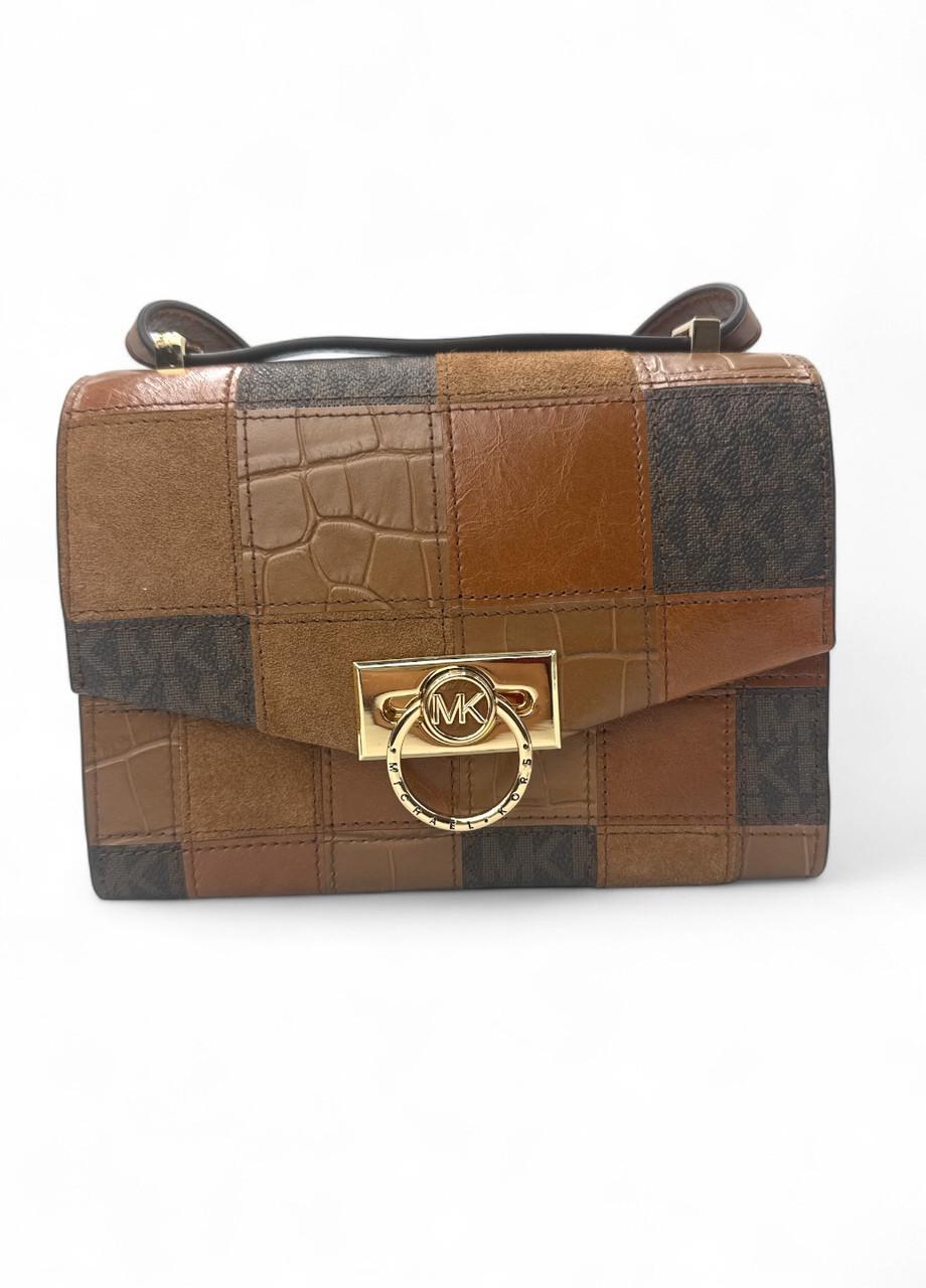 Сумка женская Michael Kors Hendrix 32f1ghcob Brown multi xs conv xbody (2742686224)