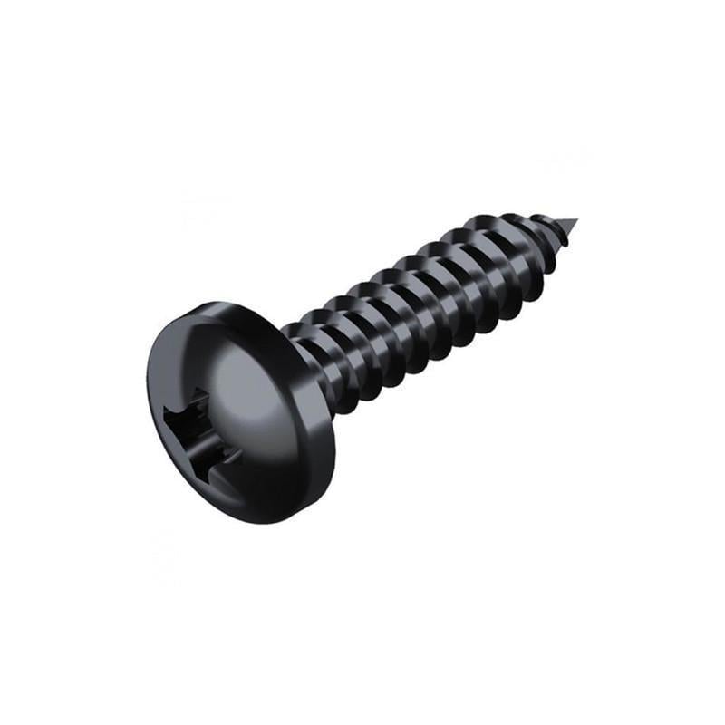 Саморіз Metalvis DIN7981 4,2х13 PH2 цинк чорний повна різьба напівкругла головка 1000 шт. (805200000805421330)