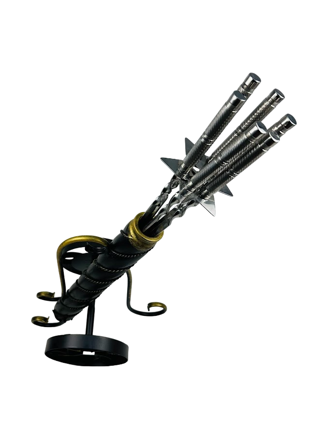 Набор шампуров подарочный Пушка с металлической подставкой 7 пр. (106-10-NB-5003)