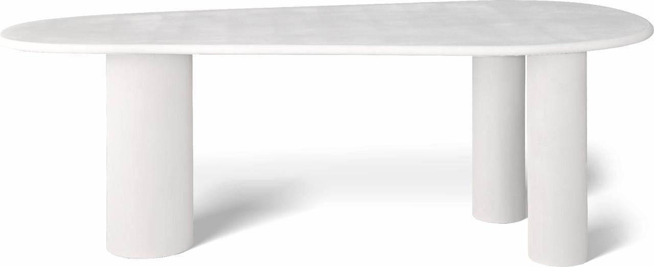 Стіл обідній Melito 10 місць 210 см White top white base (13990)