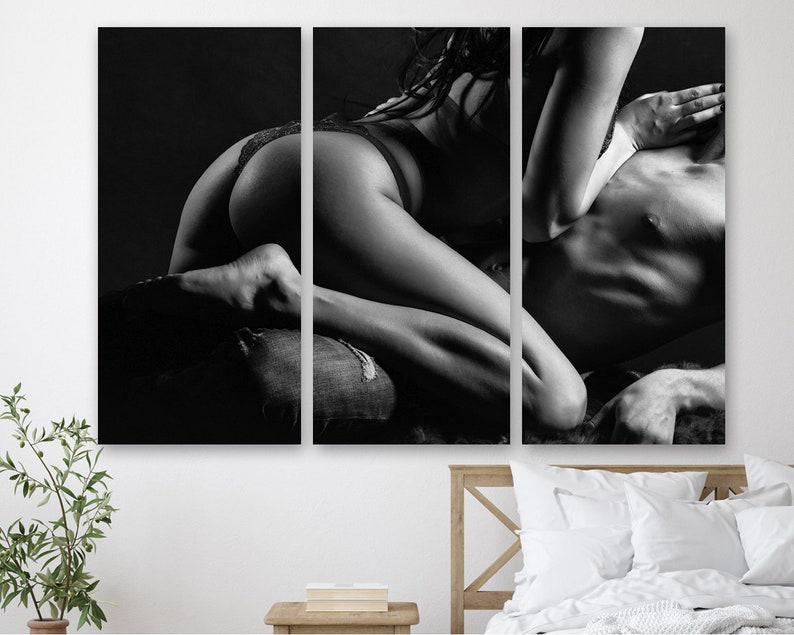 Модульная картина KIL Art Страсть на холсте из трех частей 156x100 см (M3_XL_220)