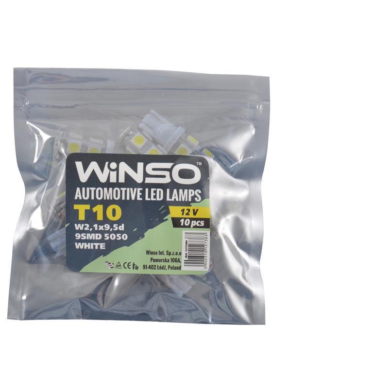 Автолампа LED Winso 12V SMD T10 W2.1x9.5d 10 шт.