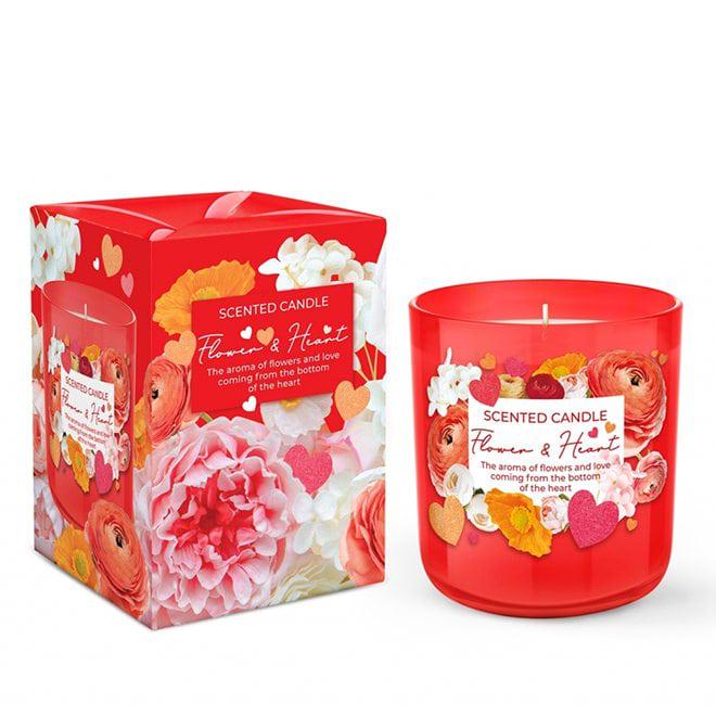 Свеча ароматическая Flora Flower & Heart (28845) Свеча ароматическая Flora Flower & Heart (28845)