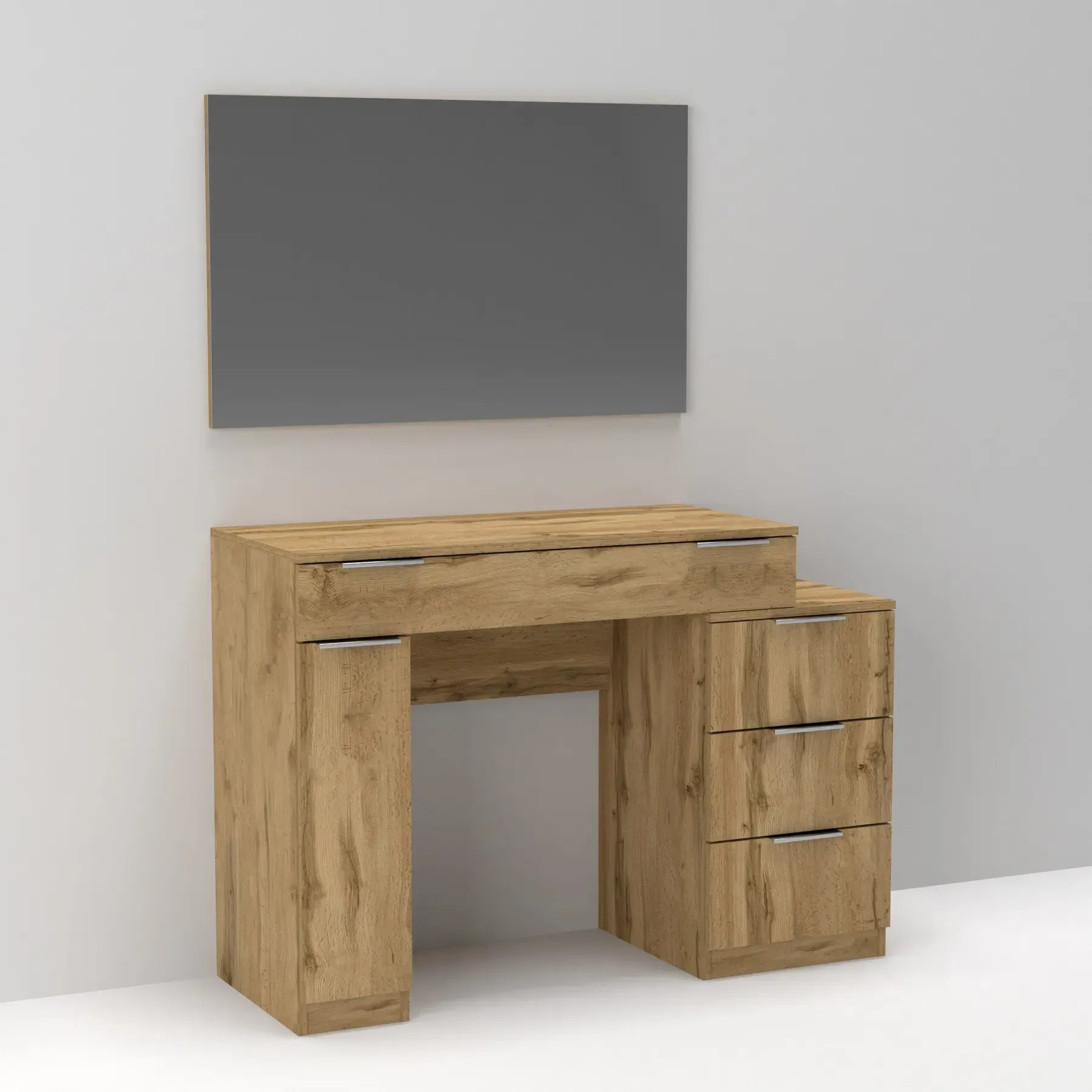 Стіл-трюмо туалетний Kontinent Krystal 1200х452х847 мм Дуб Аппалачі (59321169) - фото 5 Стіл-трюмо туалетний Kontinent Krystal 1200х452х847 мм Дуб Аппалачі (59321169) - фото 5