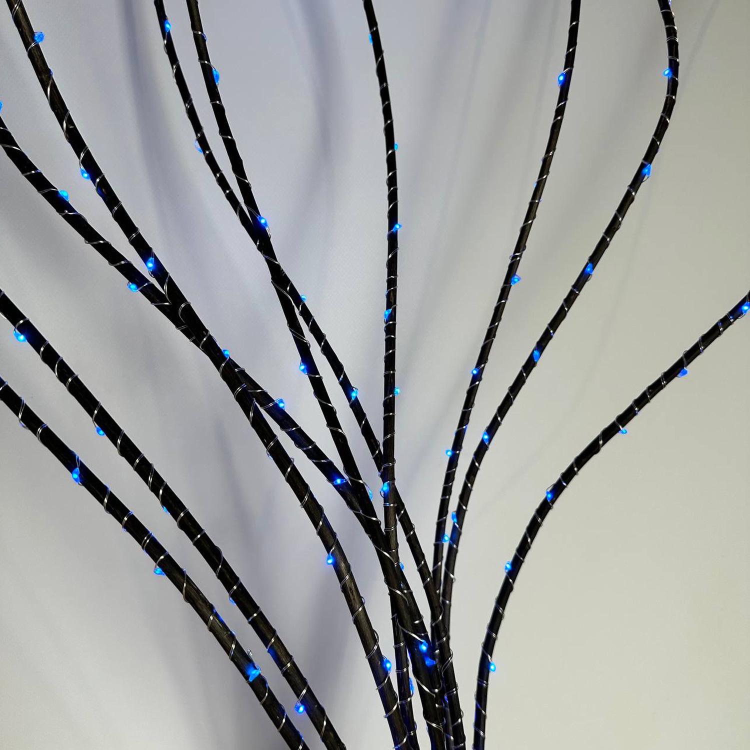 Декоративная лоза с украшением в виде гирлянды синий свет Черный - фото 4 Декоративная лоза с украшением в виде гирлянды синий свет Черный - фото 4