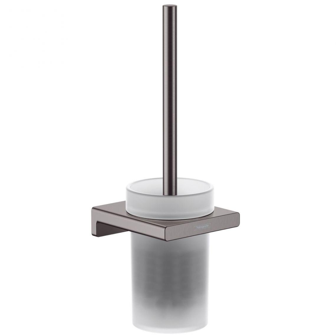 Держатель ершика для унитаза Hansgrohe AddStoris настенный Brushed Black/Chrome (41752340)