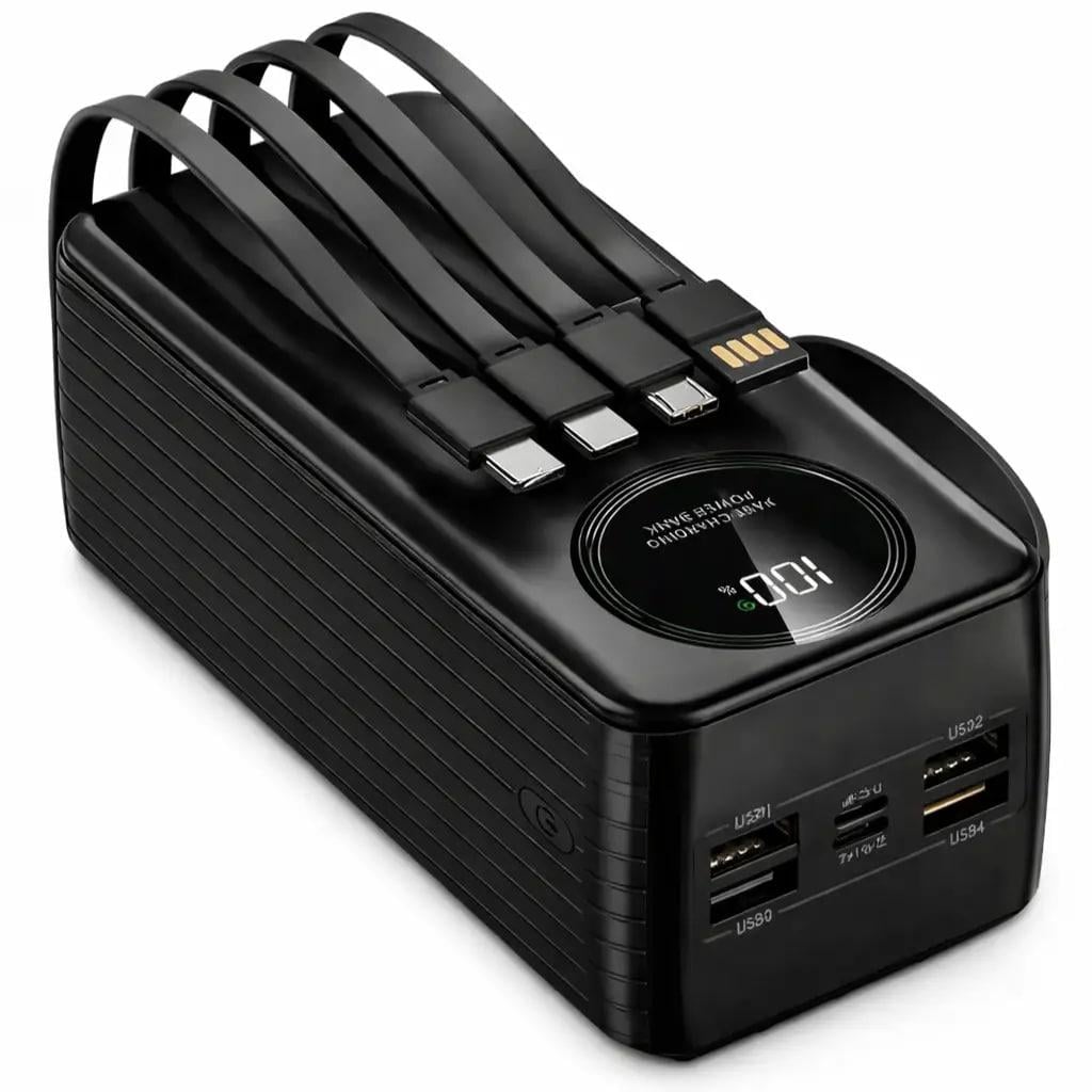 Повербанк с быстрой зарядкой Polygold PG-PW650 50000 mAh 22,5W PD Черный (37820890)