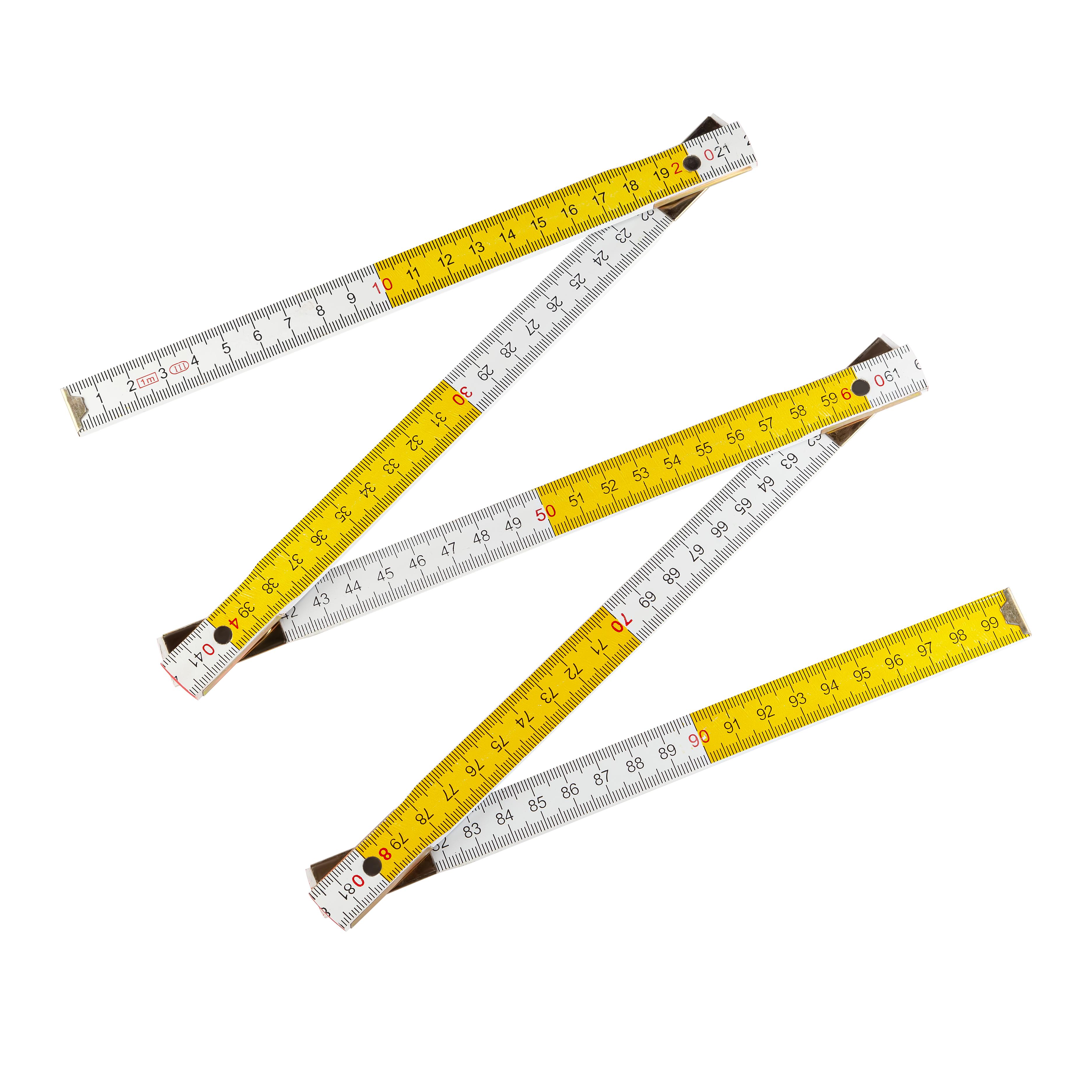 Линейка деревянная складная Polax 1 м (38-071)