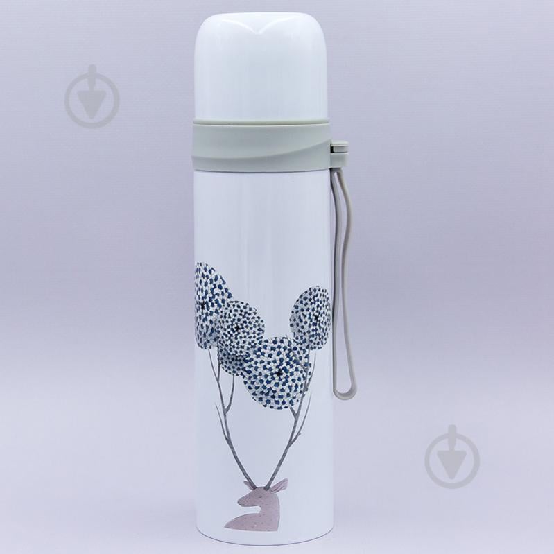 Термос стальной Zelart 500ml NATURE OHS-8084 Белый