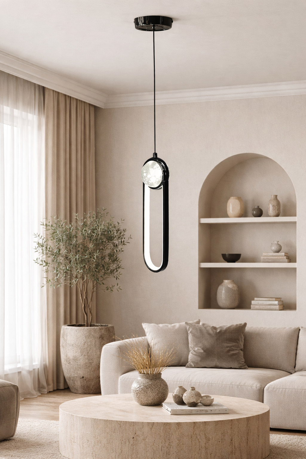 Подвесной светильник Mono Loop Led белый свет 14W (20380/1ВК)
