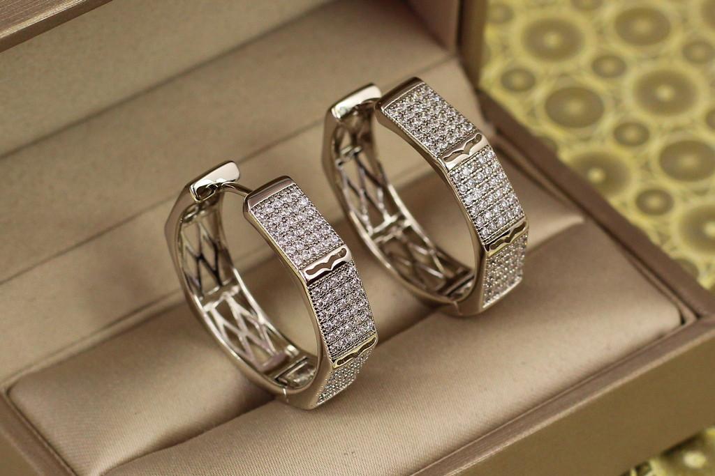 Серьги Xuping Jewelry Рождение Венеры 2,7 см Серебристый (2278095747)