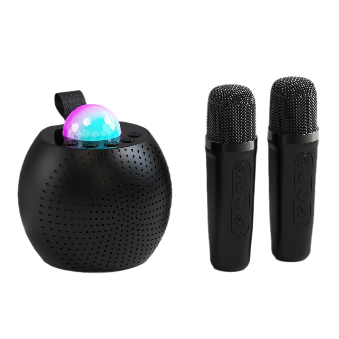 Портативна караоке колонка з Bluetooth та проектором Чорний (12951)