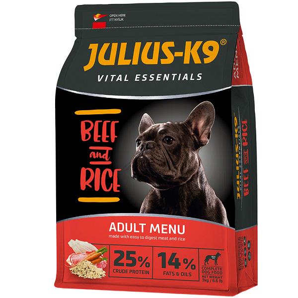 Корм для собак JULIUSК-9 Beef&Rice 3 кг (000019779)