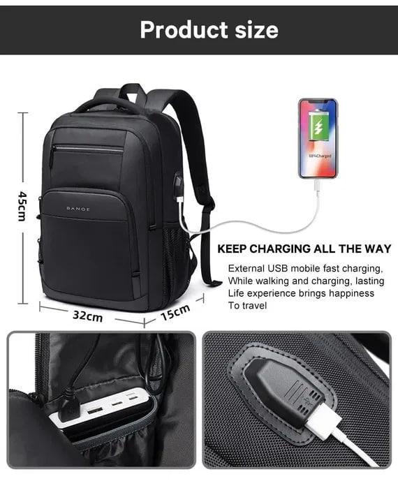Рюкзак Bange Multi-function backpack 15,6" 35 л Черный (BG-1921) - фото 11 Рюкзак Bange Multi-function backpack 15,6" 35 л Черный (BG-1921) - фото 11