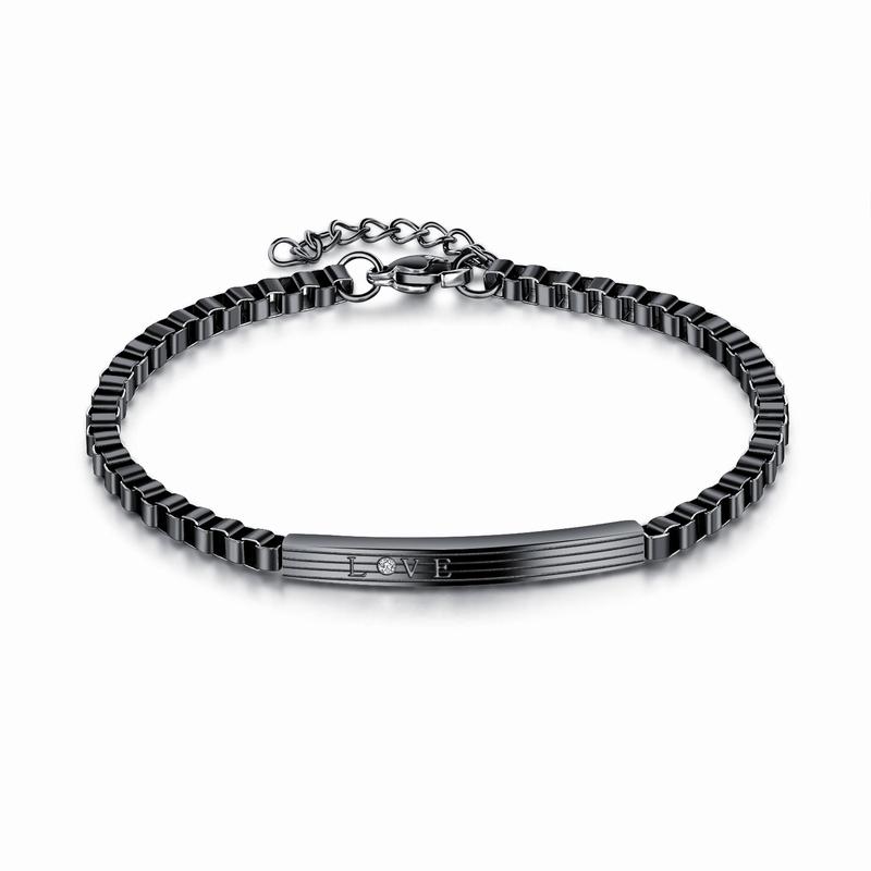 Браслет мужской от дизайнеров Rigant gb0618905b Italina Черный