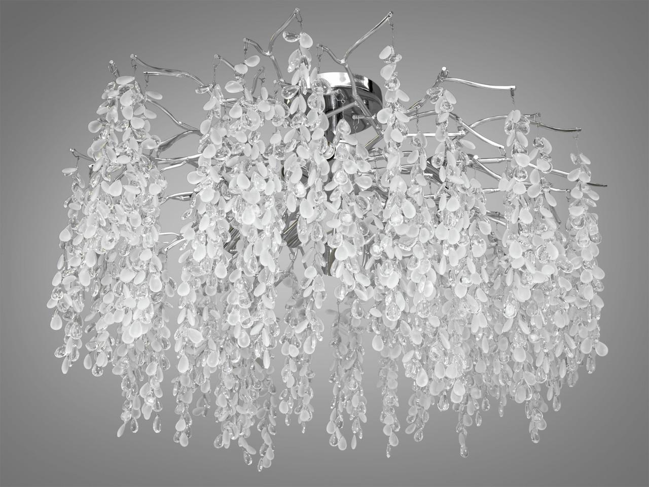 Люстра кришталева A603-800CH-LS Гліцинія для залу на 9 ламп Хром (2135321322) - фото 2