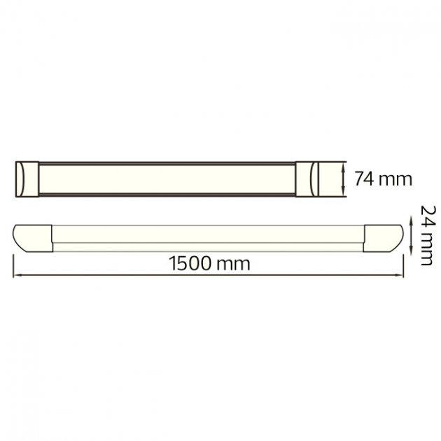 Світильник cвітлодіодний Horoz Electric TETRA/SQ-72 72W 6400K лінійний - фото 4