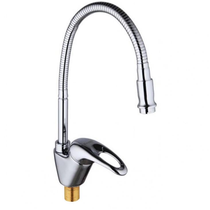 Змішувач для кухні Frap F4303-1 з гнучким виливом (1033638) Змішувач для кухні Frap F4303-1 з гнучким виливом (1033638)