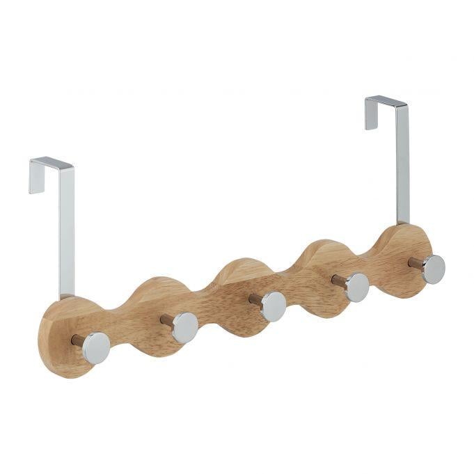 Вешалка дверная Relaxdays 5 крючков 17x40,5x8,5 см (2242672320)