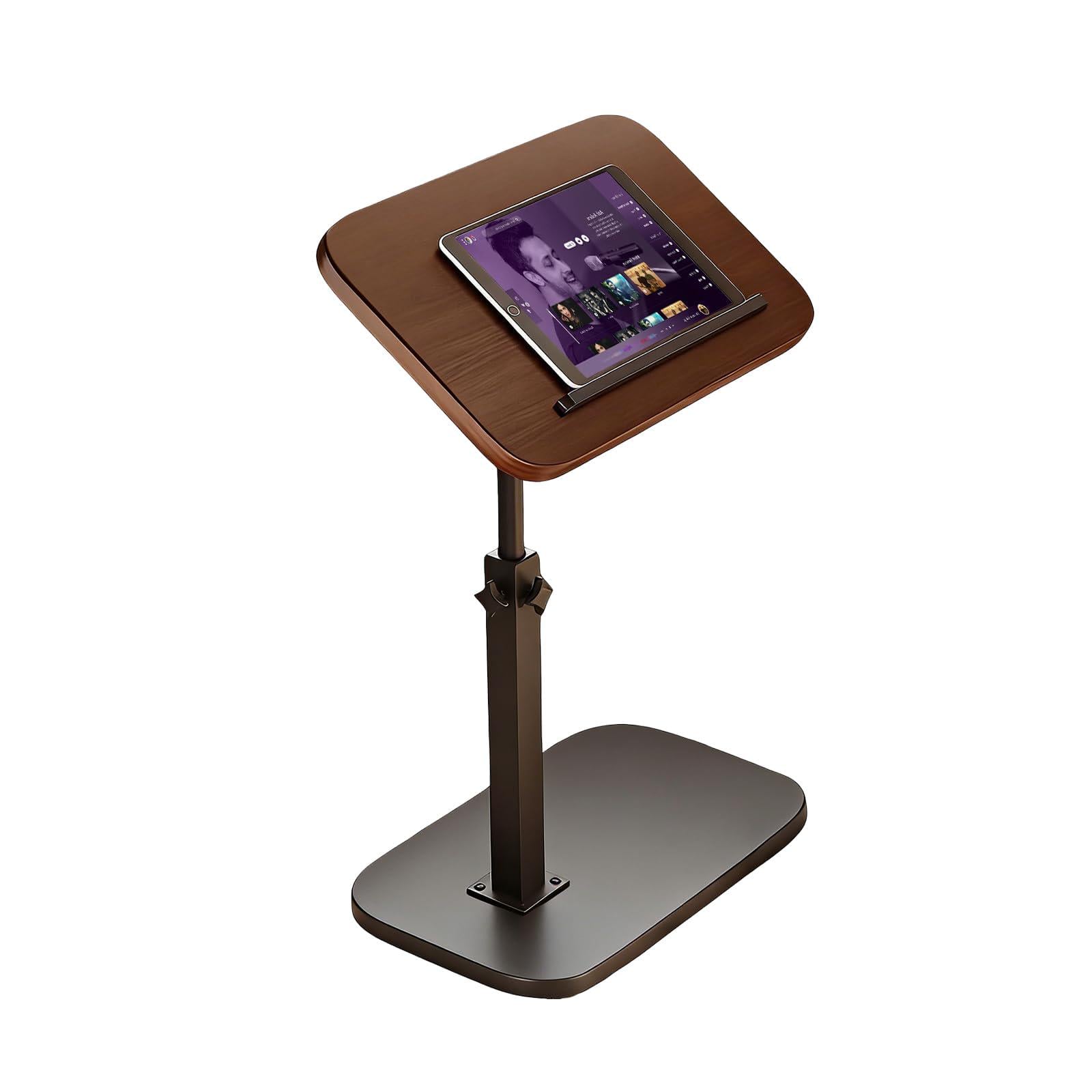 Журнальный столик DASH 1036 с регулировкой высоты и оборотом на 360° 40х30х45-80 см Коричневый (33026130)