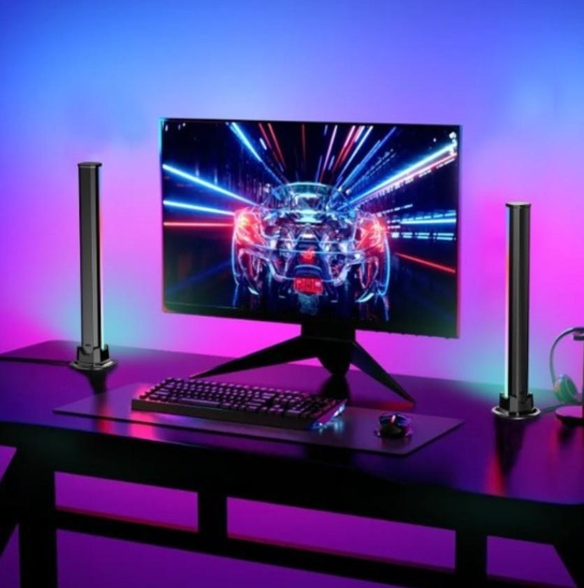 Набір ламп Desktop RGB світломузика на робочий стіл 25 см 2 шт. (546) - фото 3 Набір ламп Desktop RGB світломузика на робочий стіл 25 см 2 шт. (546) - фото 3