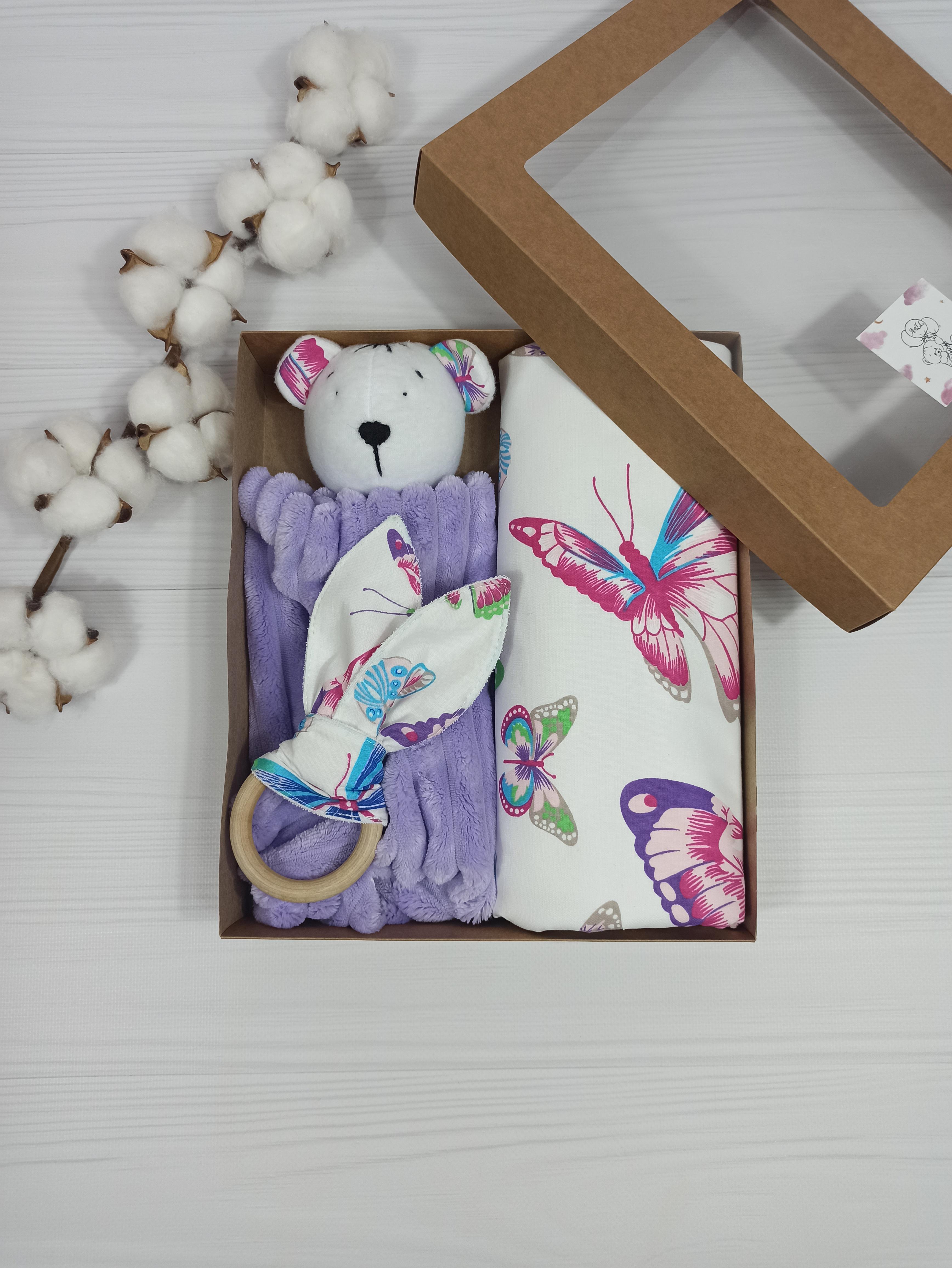 Подарочный набор a.l.babybox Бабочки Сиреневый (NA 18242734)