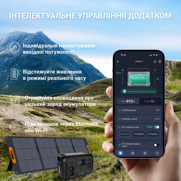 Зарядная станция для дома UWarmsof портативная мобильная электро 2400 Вт (22842132) - фото 8