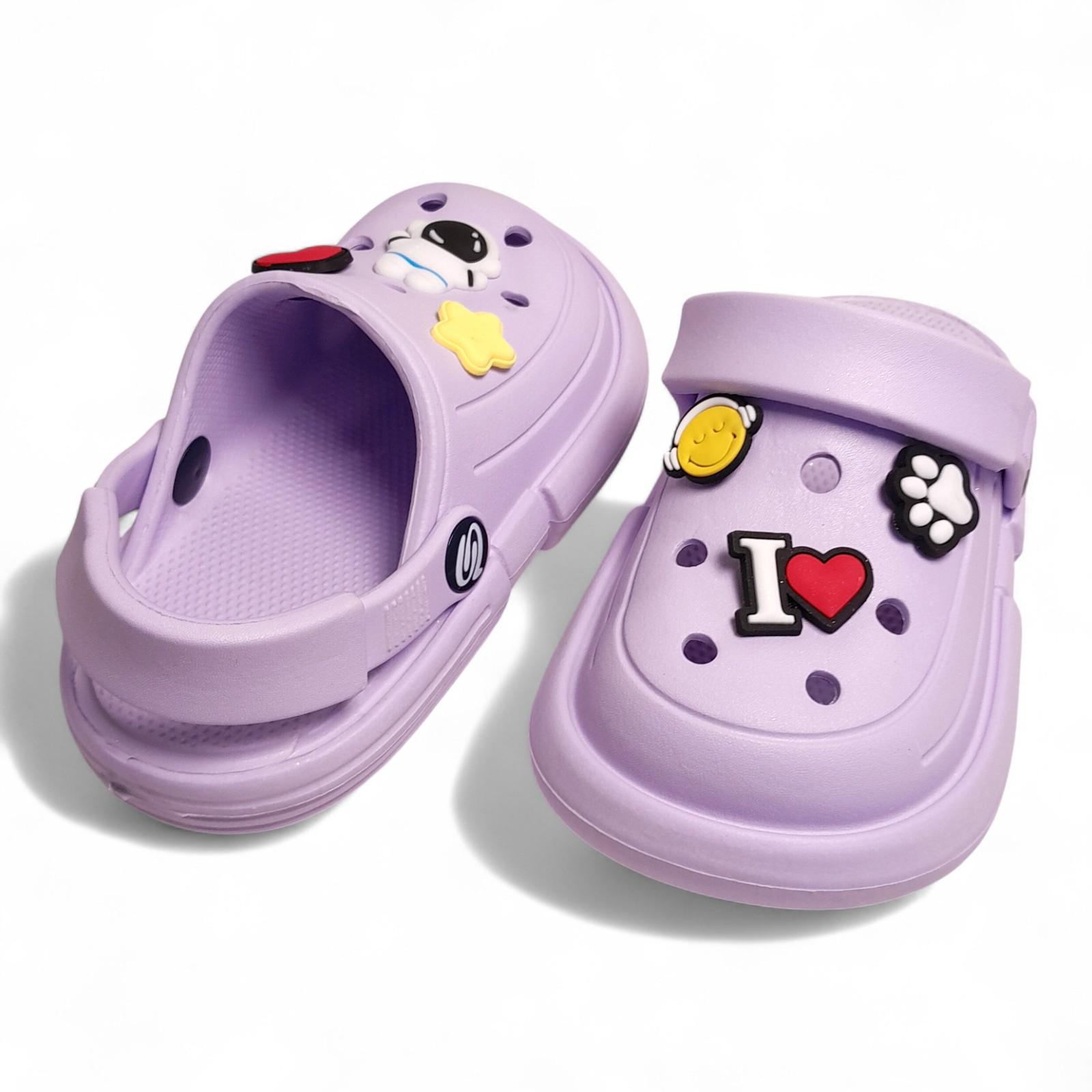 Сабо дитячі Progress з джибітсами р. 24/25 15 см Бузковий (2775584951)